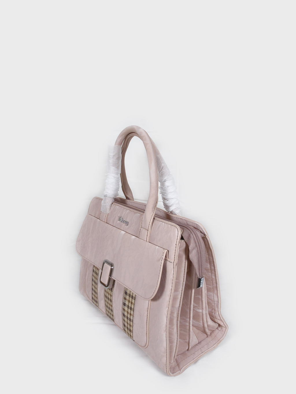 Taihong Premium Textured Ladies Handbag - Bean Pink