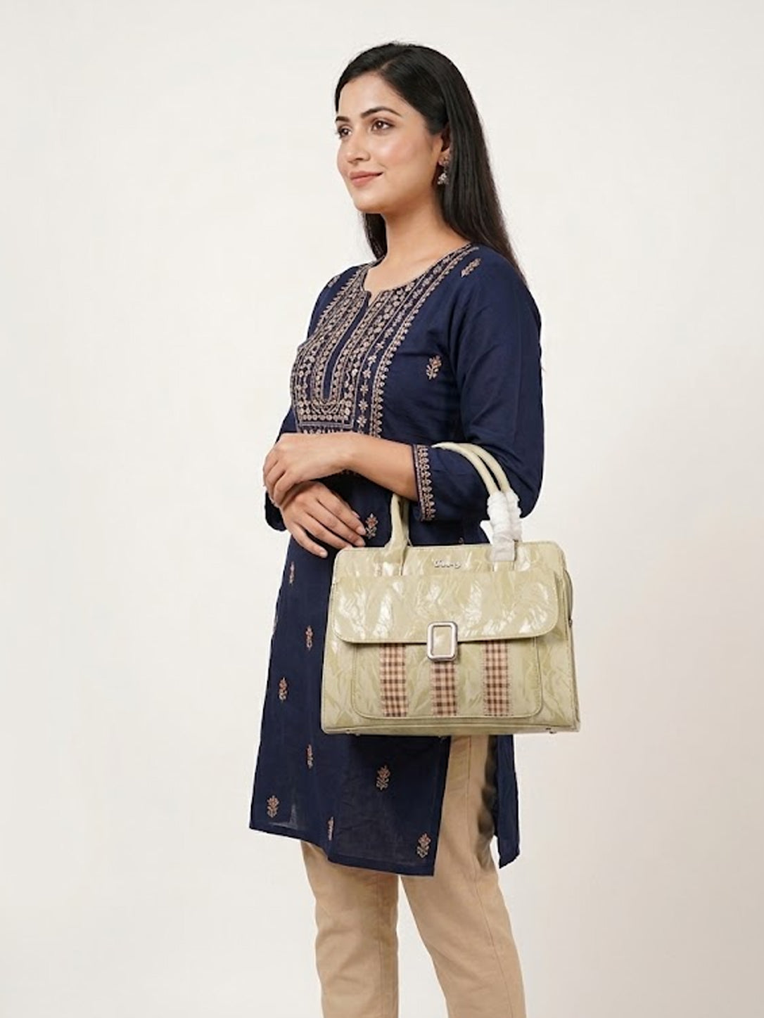 Taihong Premium Textured Ladies Handbag - Grass Green