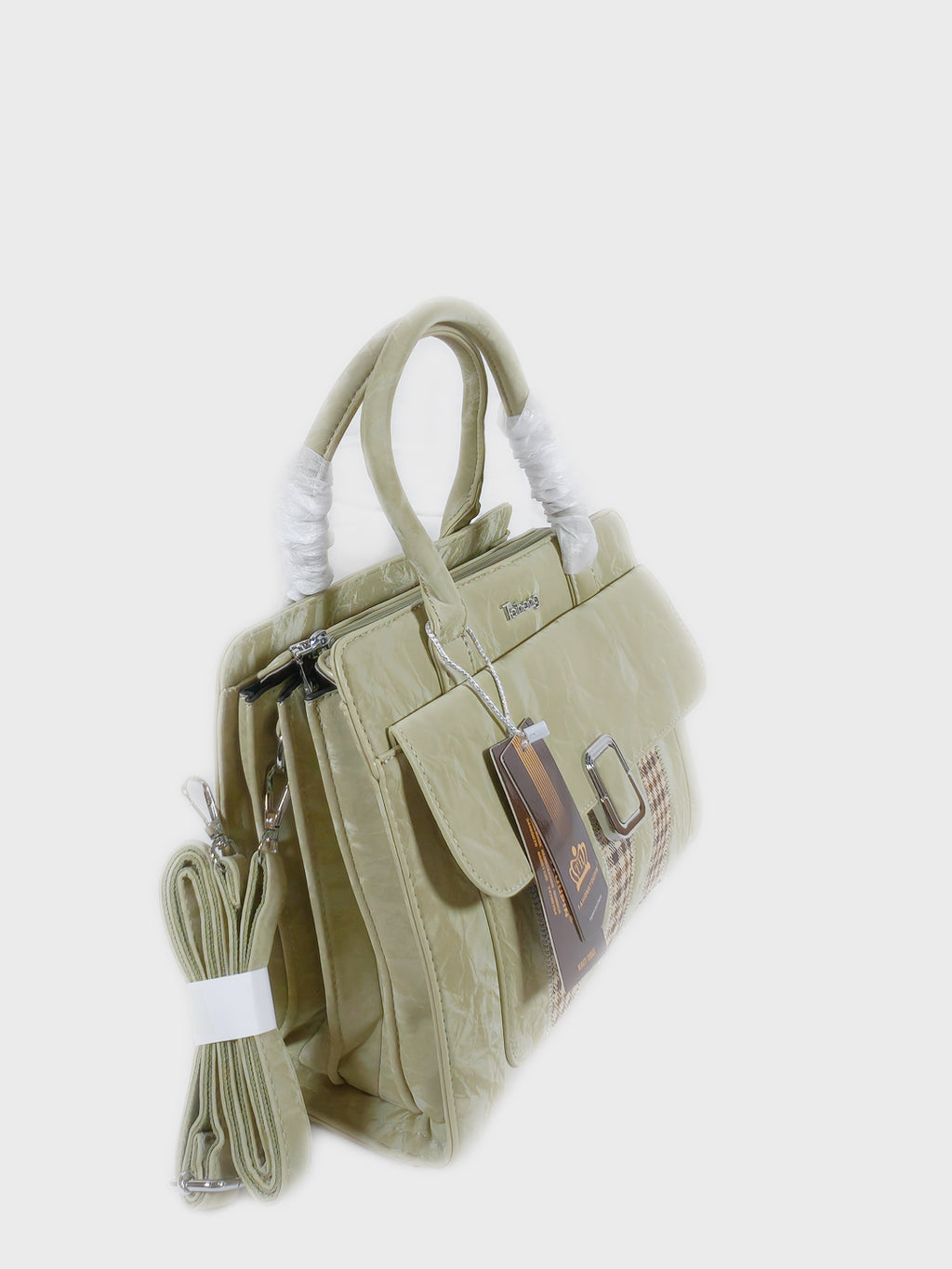 Taihong Premium Textured Ladies Handbag - Grass Green