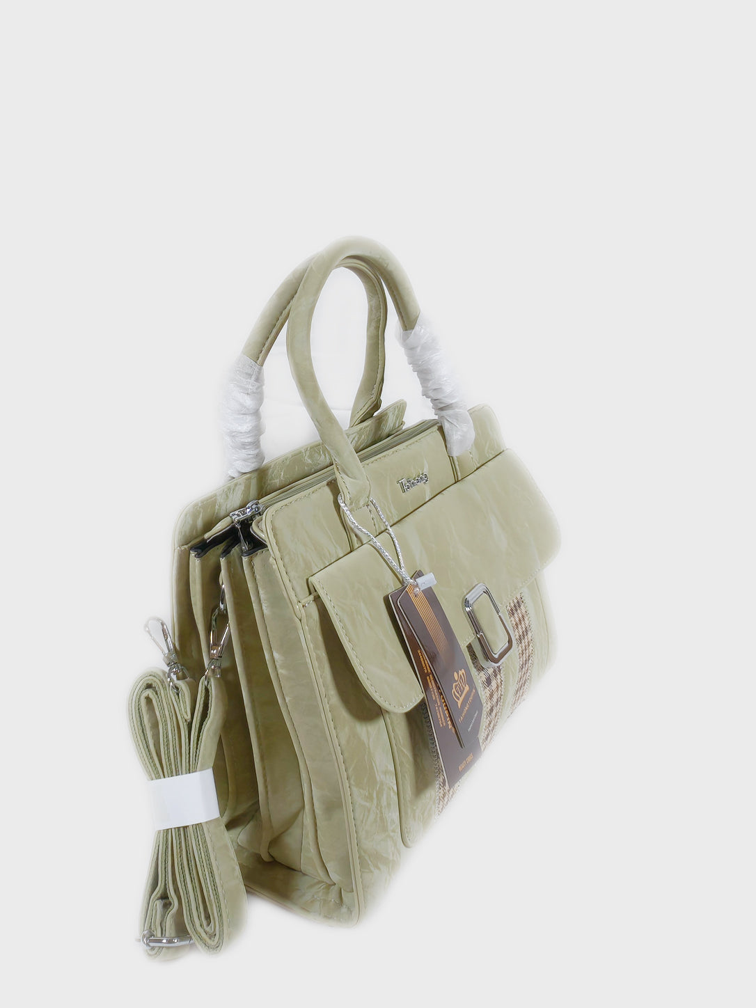 Taihong Premium Textured Ladies Handbag - Grass Green