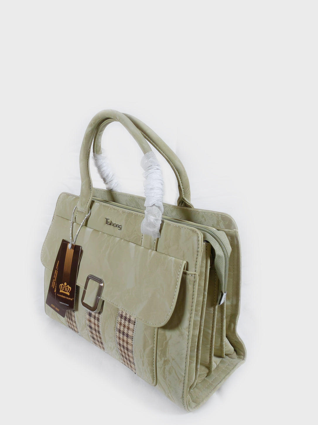 Taihong Premium Textured Ladies Handbag - Grass Green