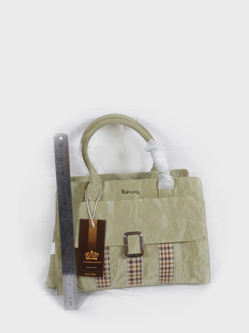 Taihong Premium Textured Ladies Handbag - Grass Green