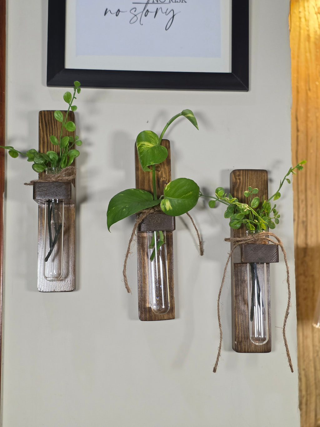 Isfahan - Pine Wood Wall Hanging Planter (Set of 2)