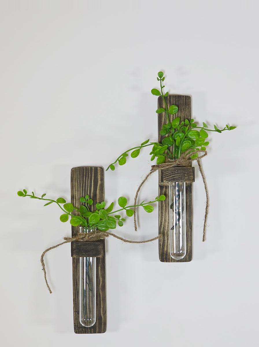 Isfahan - Pine Wood Wall Hanging Planter (Set of 2)