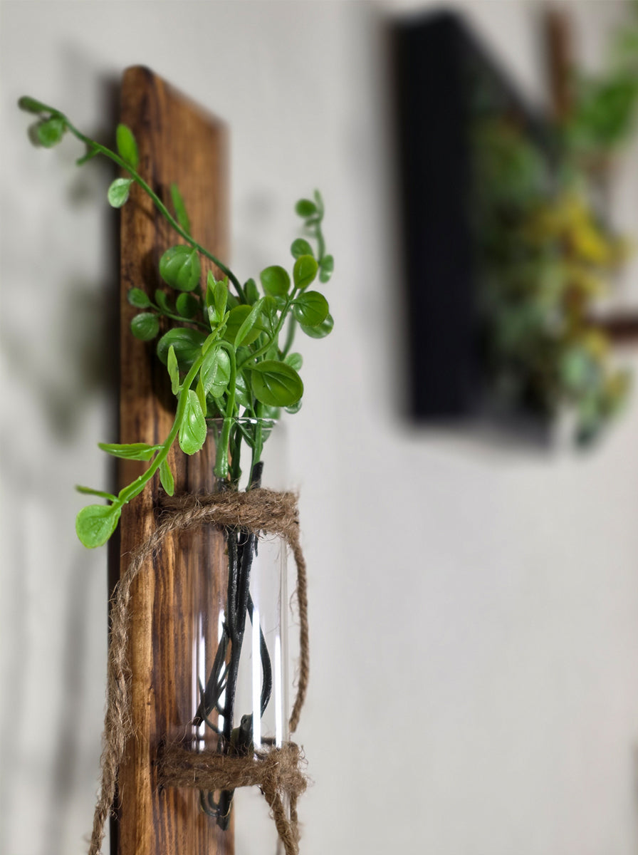 Whisper Pine - Wooden Wall Hanging Planter (Set of 2)