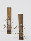 Whisper Pine - Wooden Wall Hanging Planter (Set of 2)
